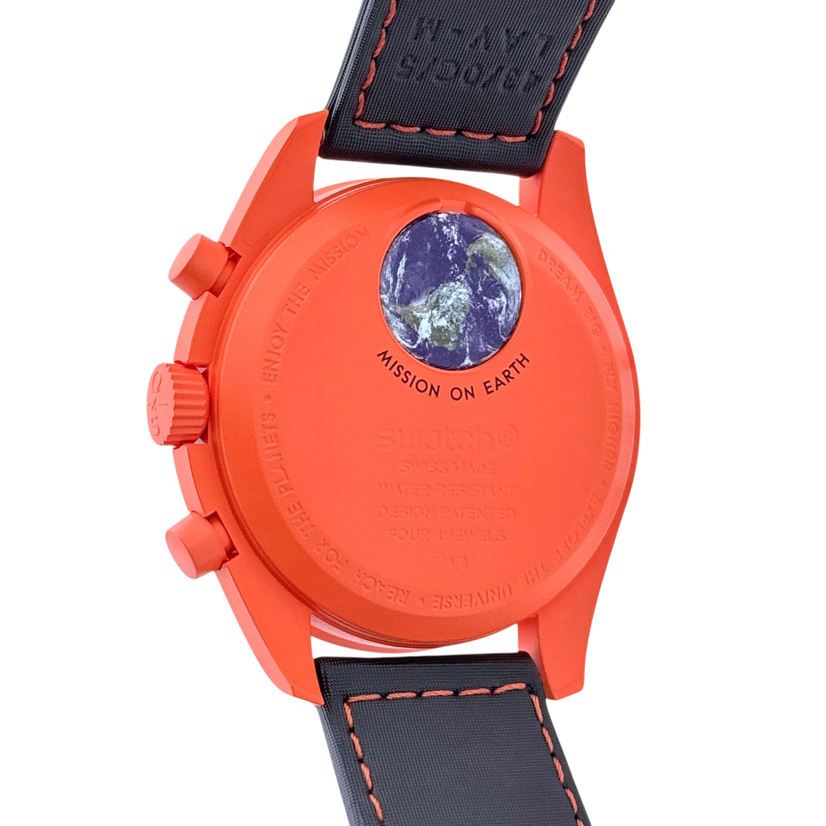 Reloj Swatch x Omega Moonswatch Mission On Earth Lava SO33O100 Original