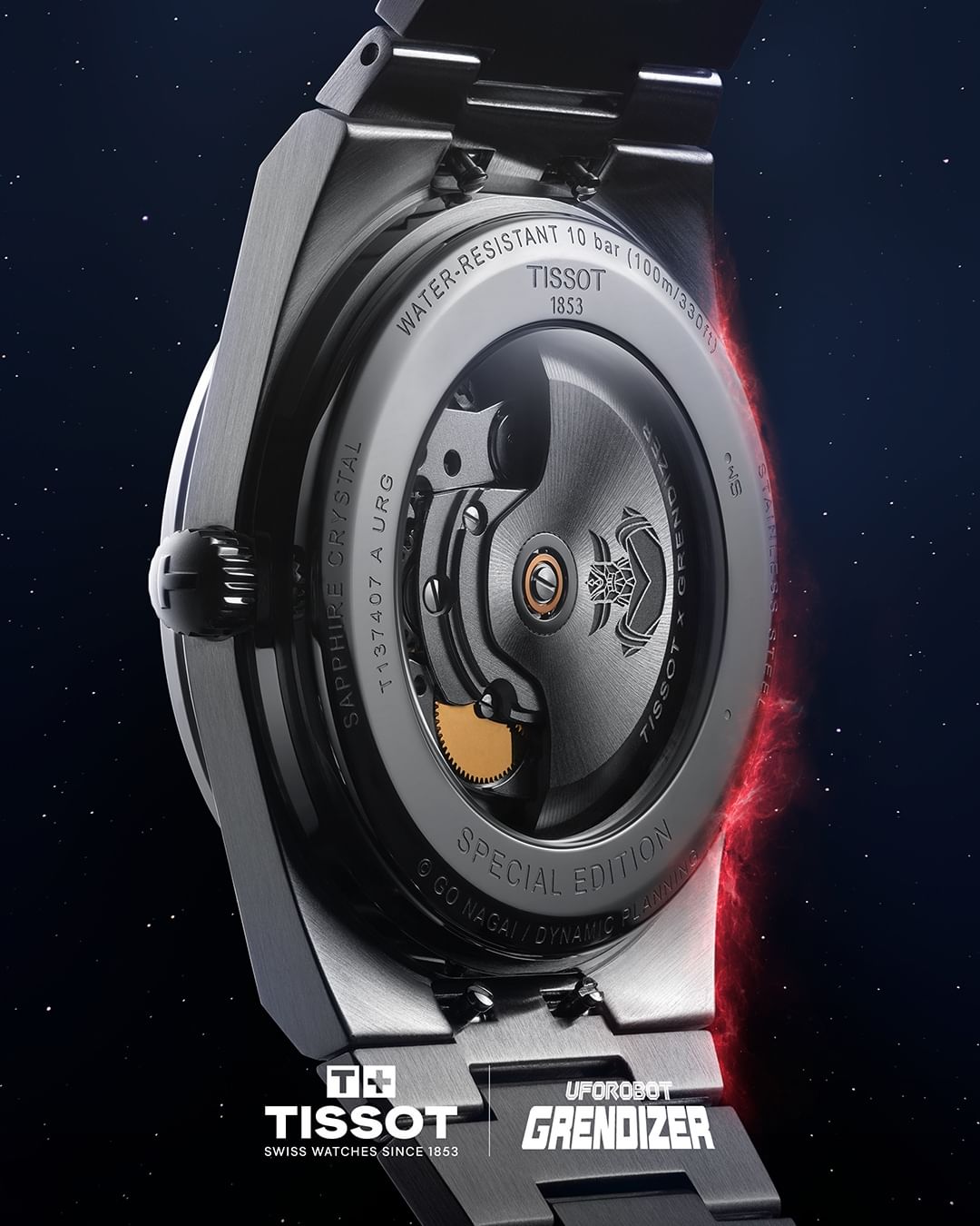 Reloj Tissot PRX Edicion Especial UFO Robot Grendizer 137.407.11.041.02 Original