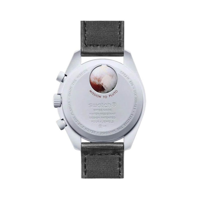 Reloj Swatch x Omega Bioceramic Moonswatch Mission to Pluto SO33M101 Original