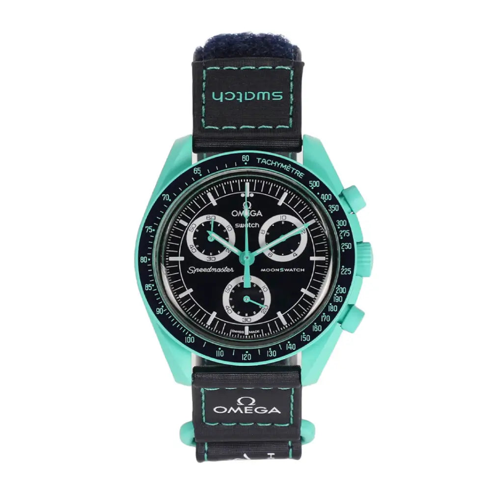 Reloj Swatch x Omega Moonswatch Mission On Earth Polar Lights SO33L103 Original