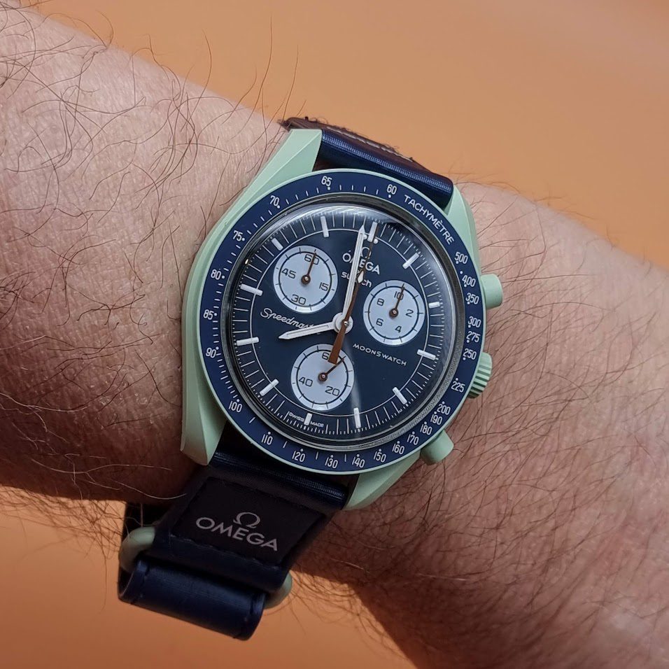Reloj Swatch x Omega Moonswatch Mission to Eart SO33G100 Original