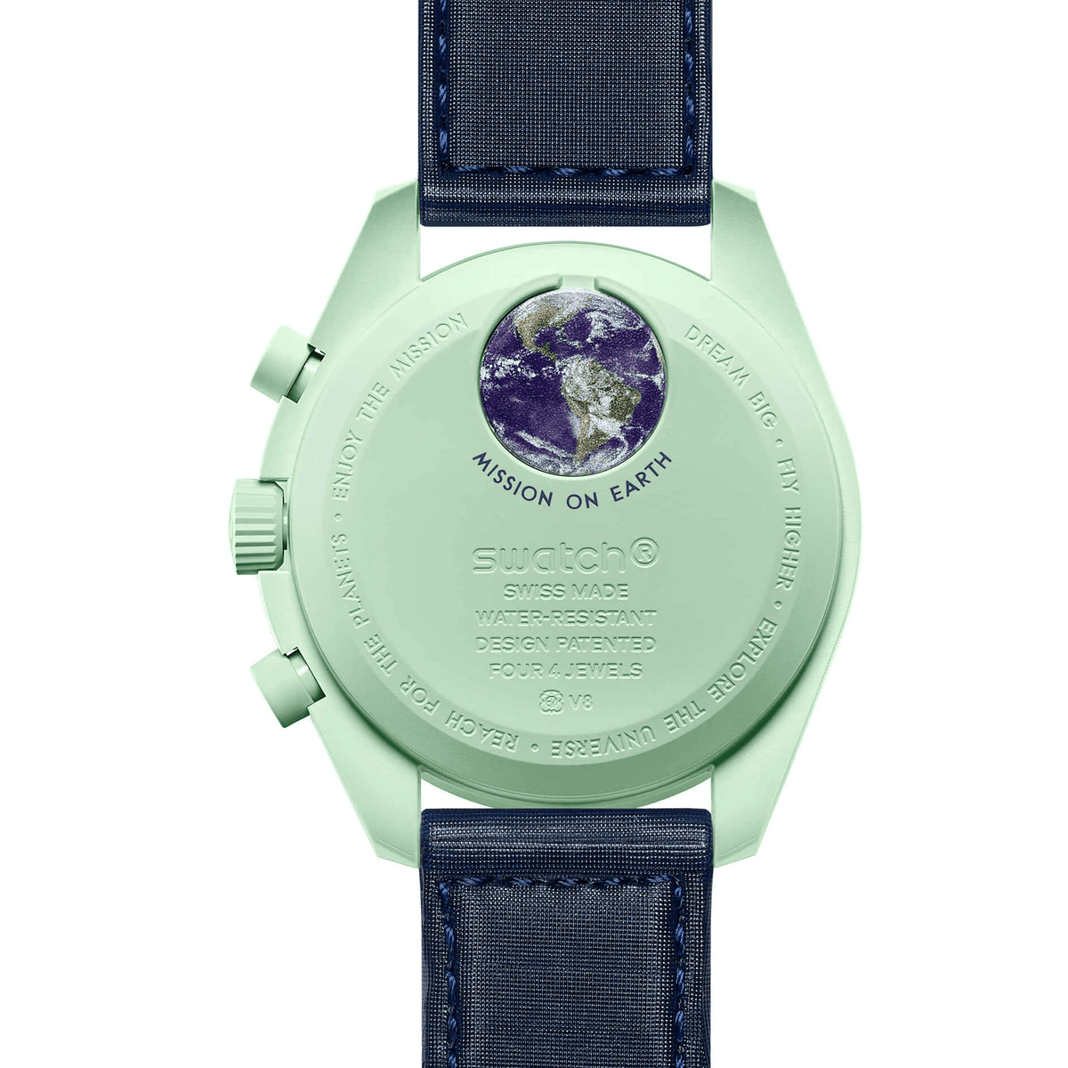 Reloj Swatch x Omega Moonswatch Mission On Earth Polar Lights SO33L103 Original