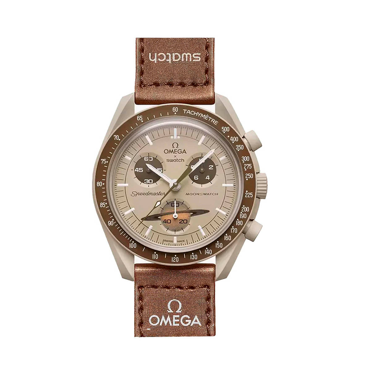 Reloj Swatch x Omega Moonswatch Mission to Saturn SO33T100 Original