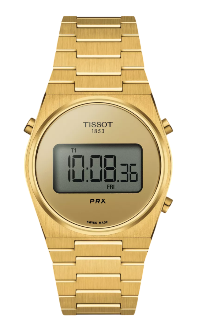 Tissot PRX Digital Orologio Uomo/Donna - 35mm, Acciaio Inox, Quarzo, Cronografo, Impermeabile 10 Bar, Ref. T1372631105000