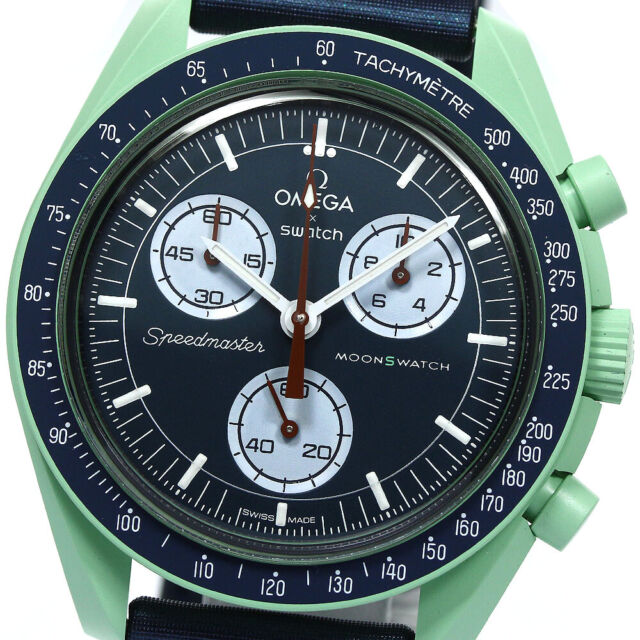Reloj Swatch x Omega Moonswatch Mission On Earth Polar Lights SO33L103 Original
