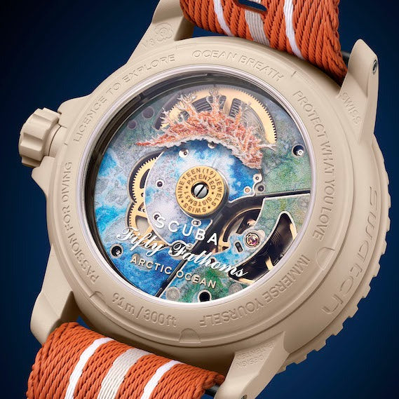 Reloj Blancpain x Swatch Scuba Fifty Fathoms Arctic Ocean SO35N100 Original
